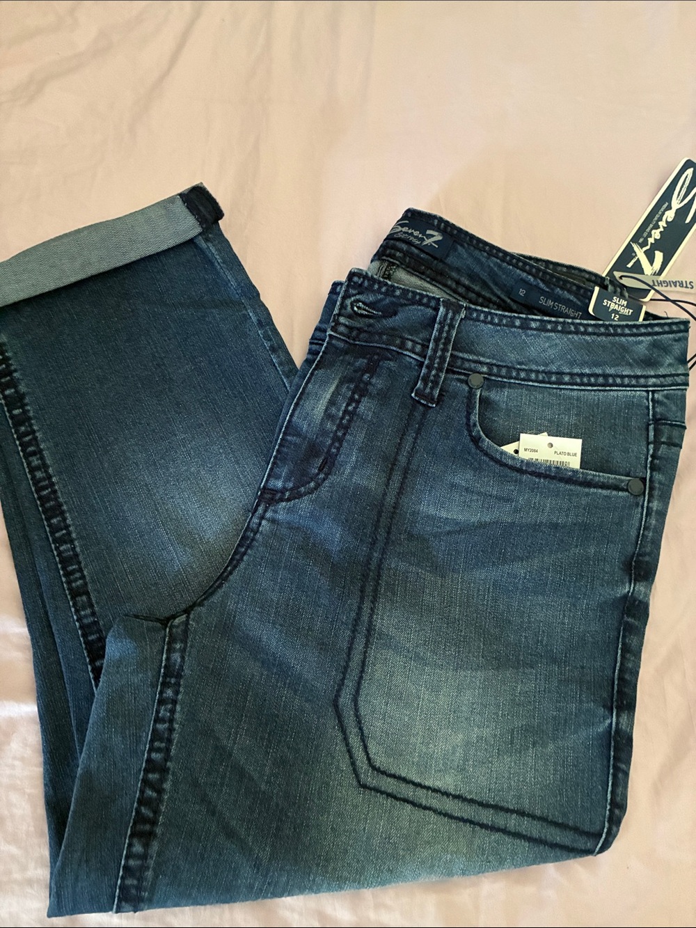 Seven7 Faded Indigo Jeans